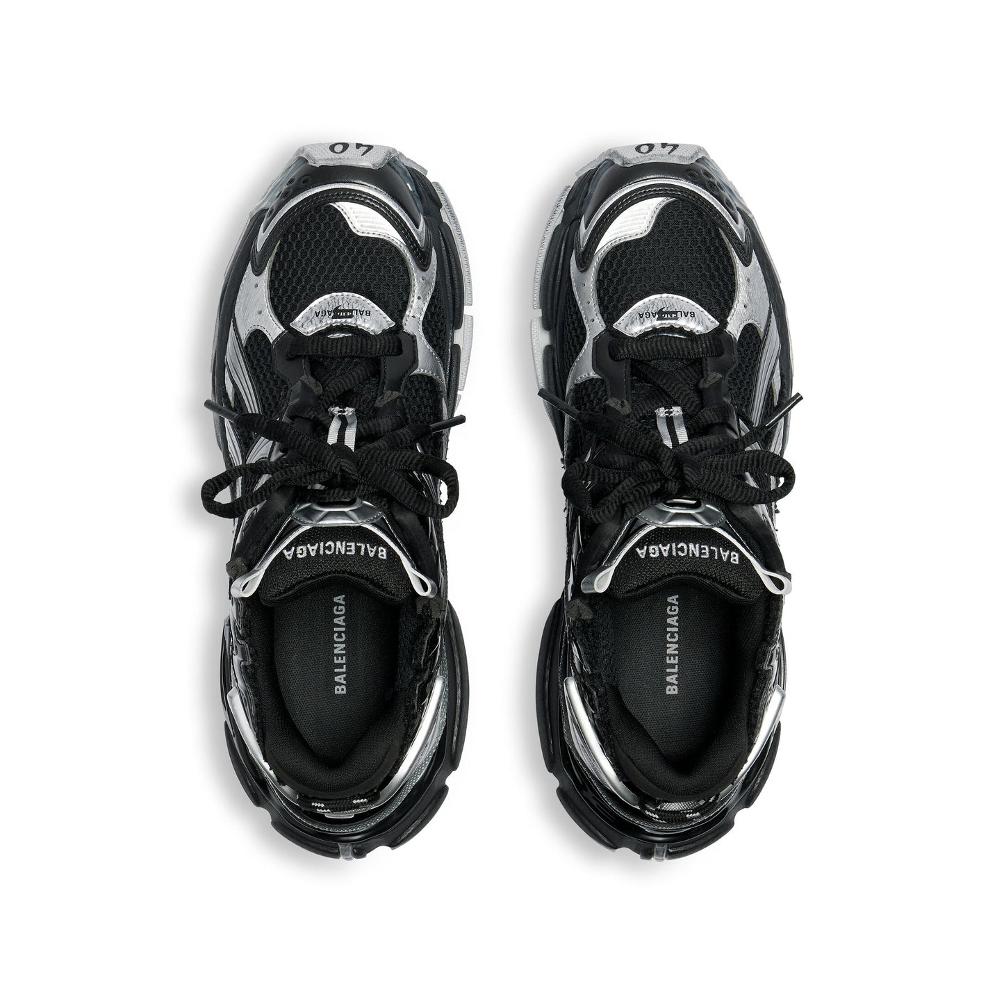 Balenciaga Runner Sneaker in Black/silver