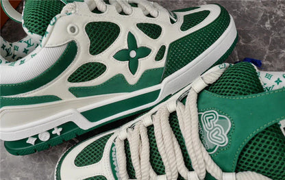 LOUIS VUITTON SKATE SNEAKER VERT BLANC