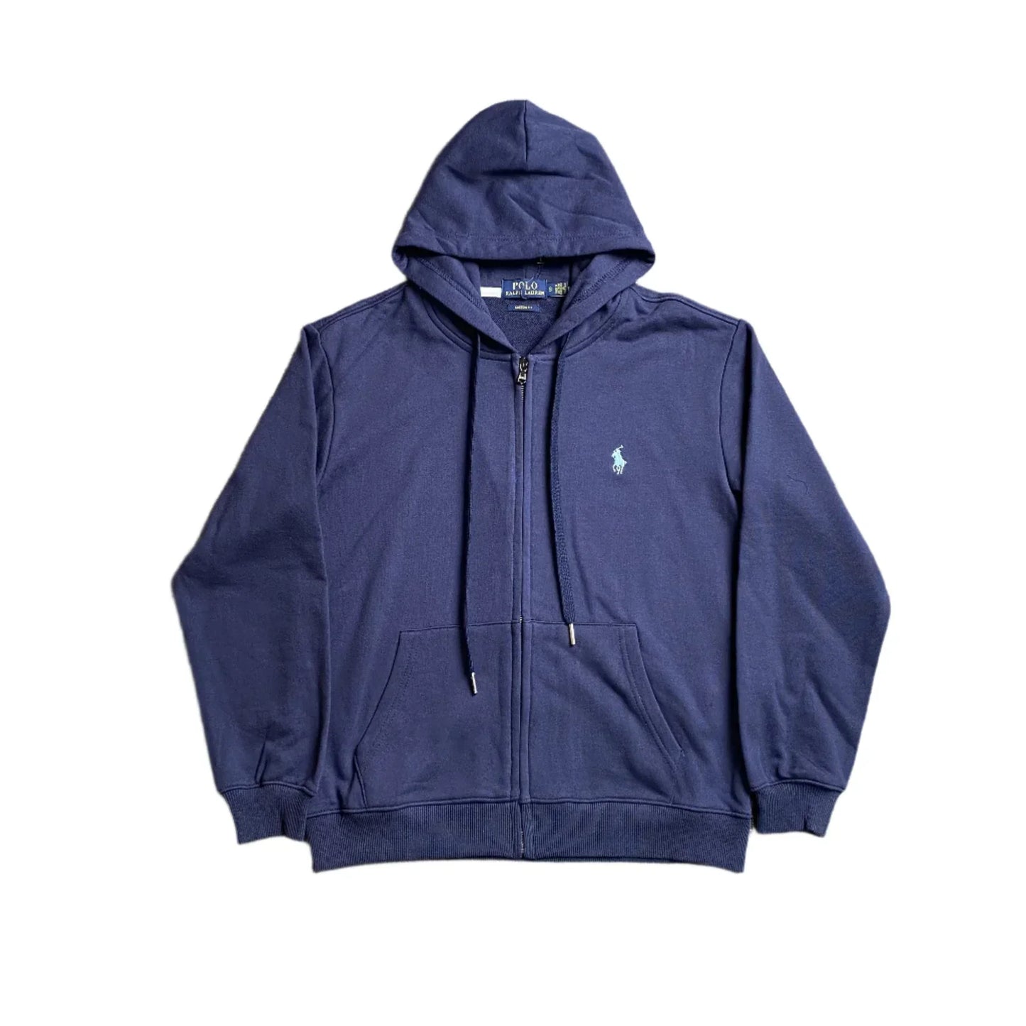 POLO RALPH LAUREN ZIP UP HOODIE NAVY